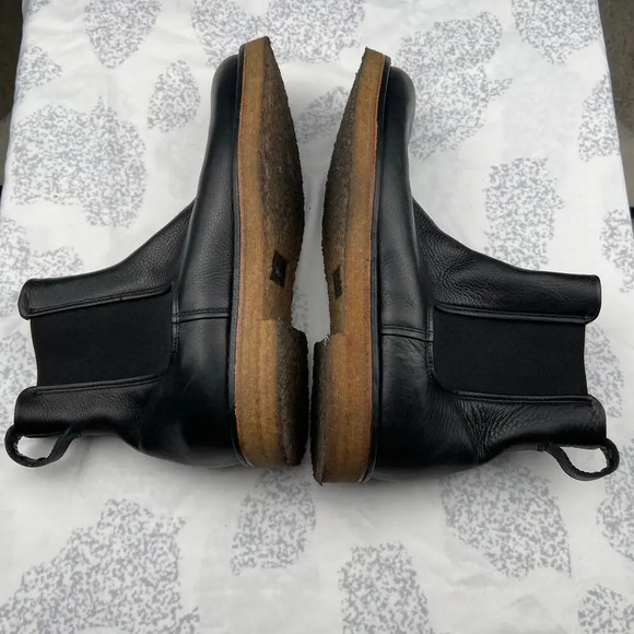 VINCE Cressler Leather Black‎ Chelsea Ankle Boots M 7 /W 9 - Picture 5 of 8